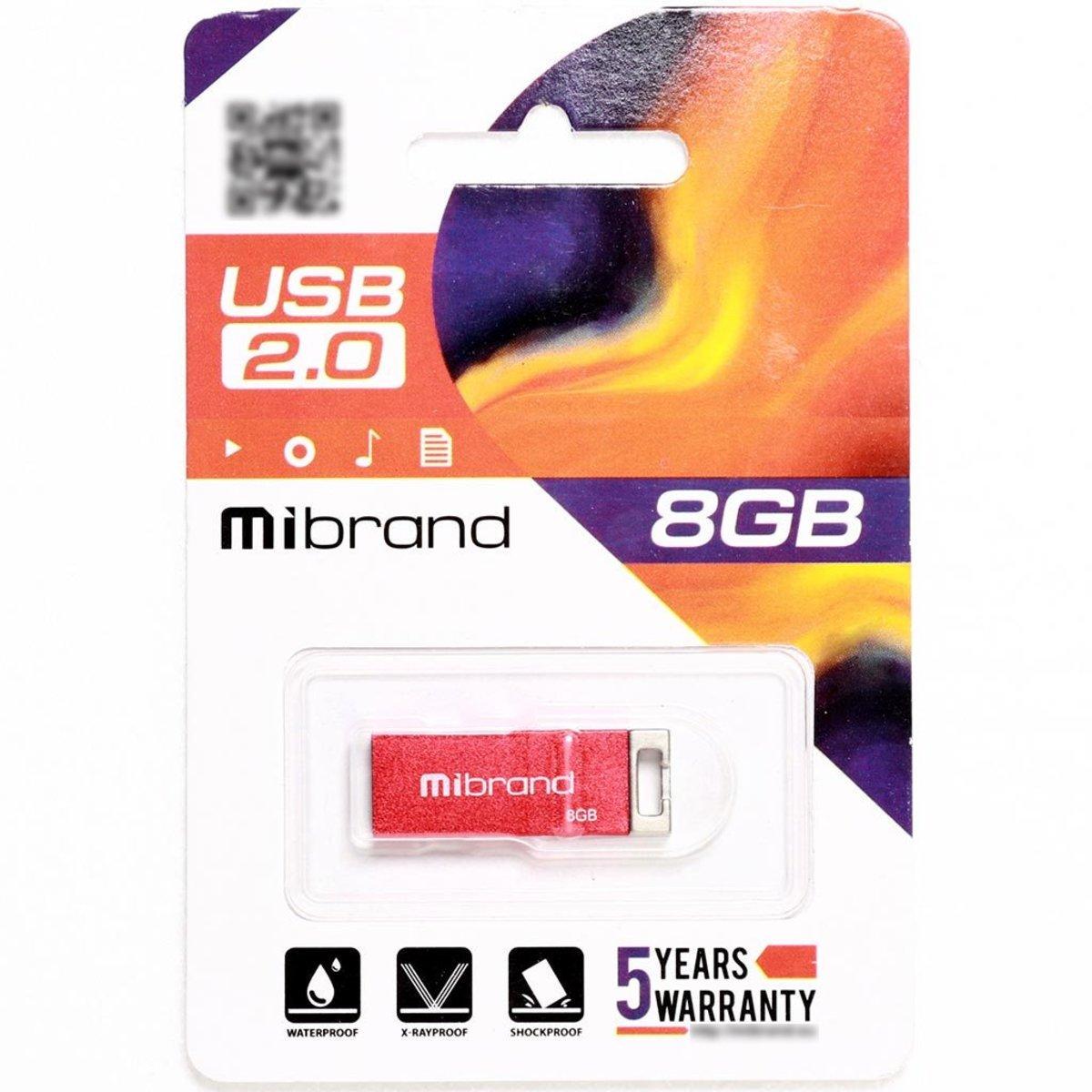Флешка для ноутбука Flash Mibrand USB 2.0 Chameleon 8Gb Red (MI2.0/CH8U6R) - фото 2 Флешка для ноутбука Flash Mibrand USB 2.0 Chameleon 8Gb Red (MI2.0/CH8U6R) - фото 2