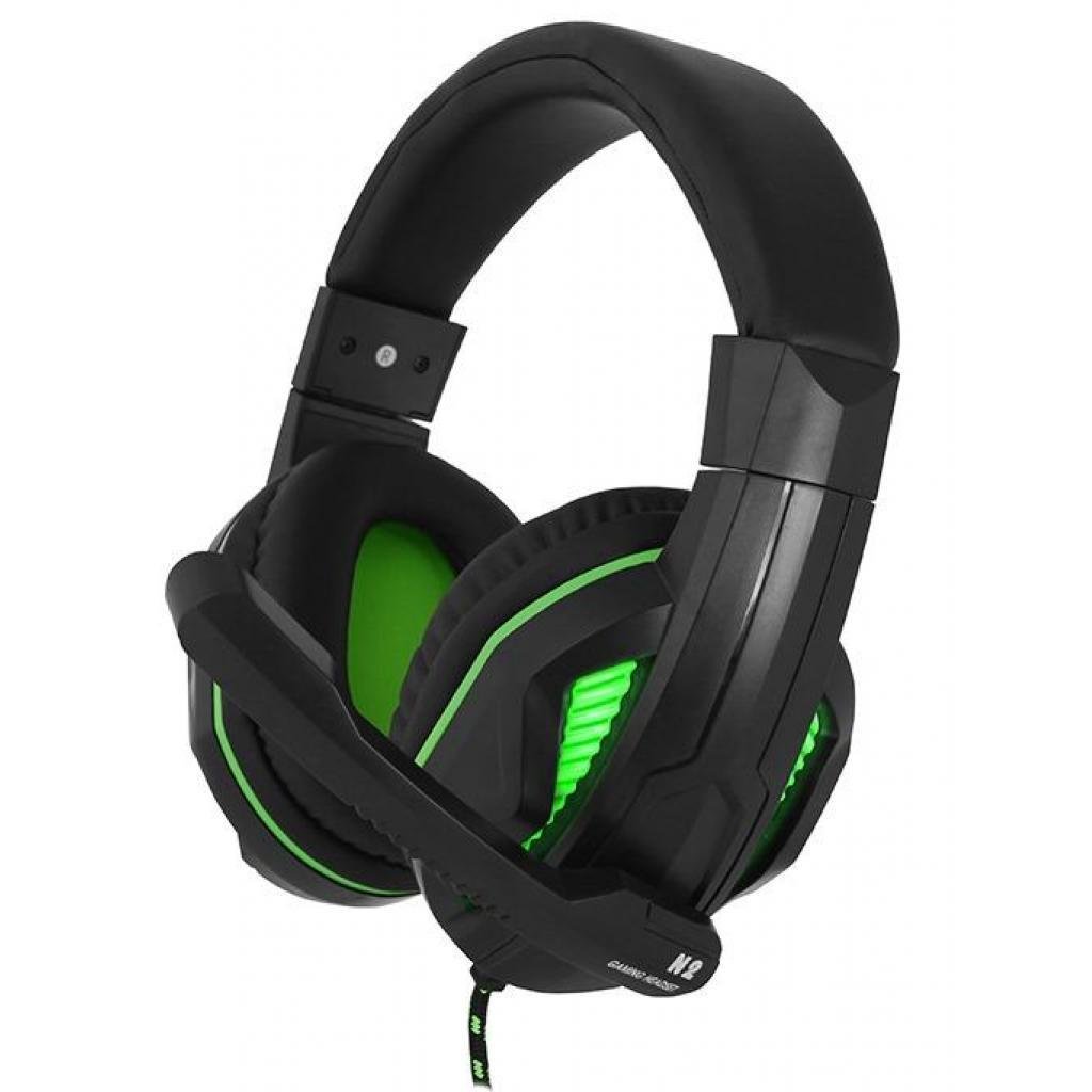 Наушники Gemix N2 LED Gaming Black/Green