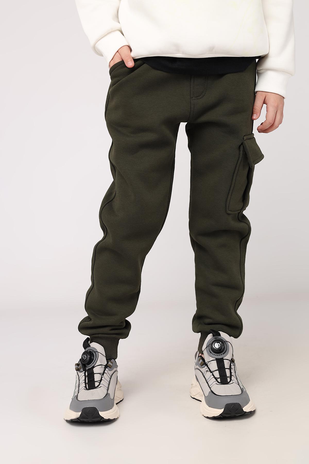 Брюки спортивные для мальчика 122 см Хаки (ЦБ-00284810)