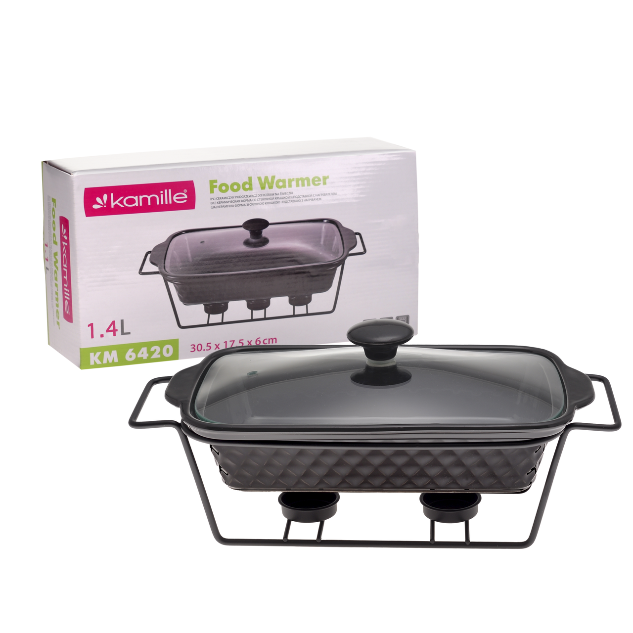 Марміт Kamille KM-6420 керамічний прямокутний 1,4 л (2249483679)