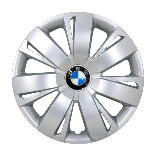 Ковпаки автомобільні SKS 411 R16 з логотипом BMW 4 шт. Сріблястий