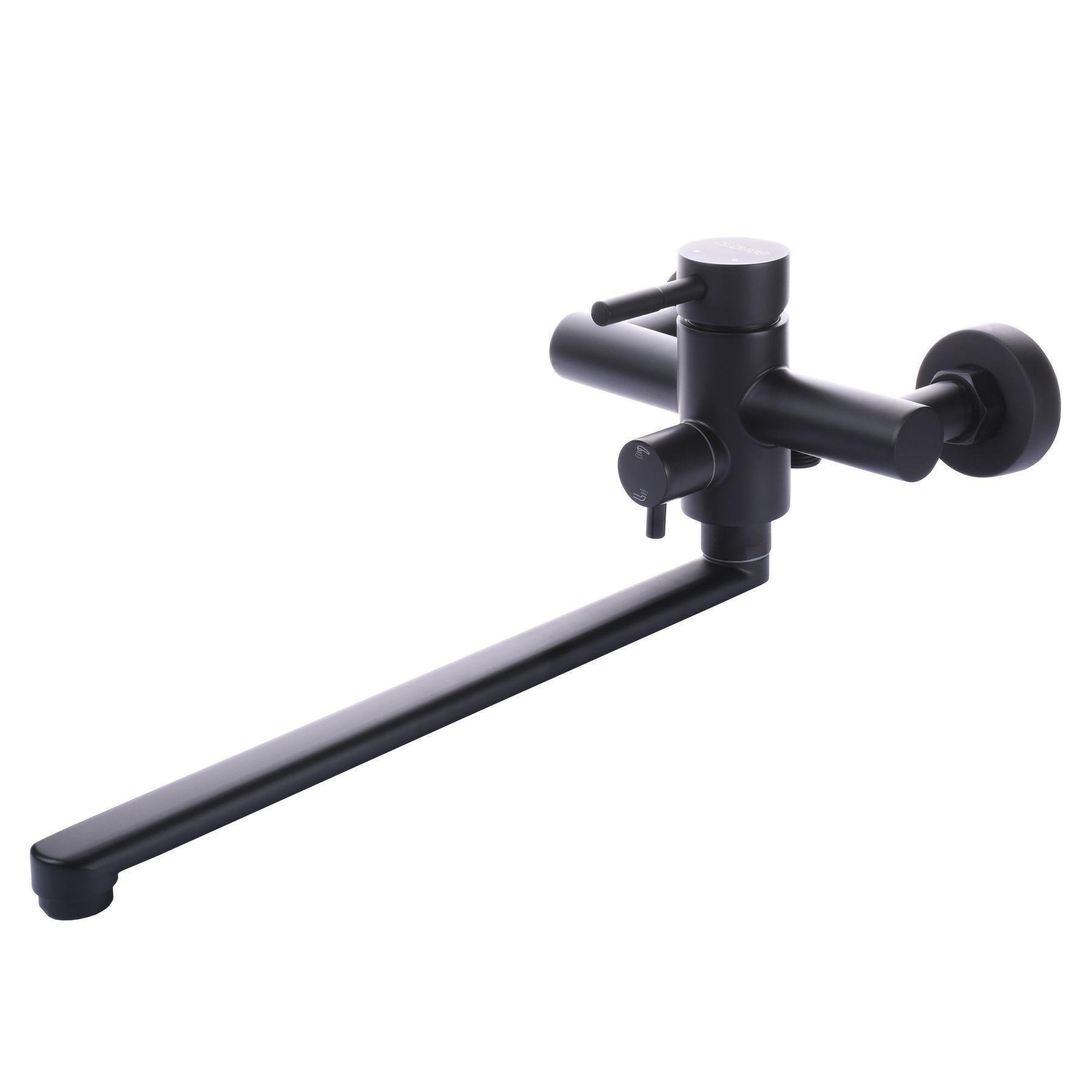 Змішувач для ванни Globus Lux Чорний матовий (21154) Змішувач для ванни Globus Lux Чорний матовий (21154)