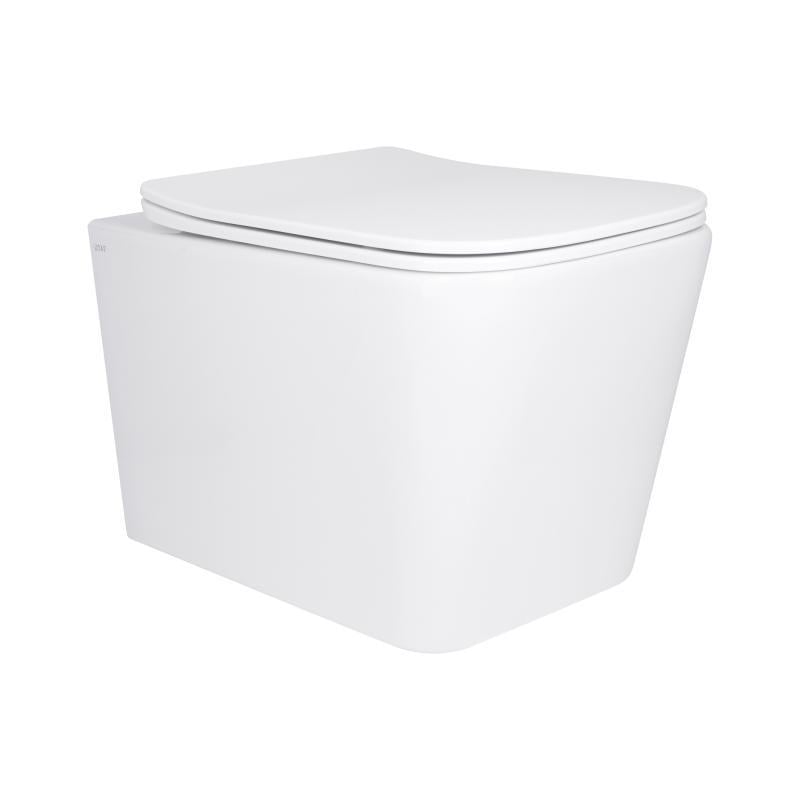 Унітаз підвісний Qtap Tern Ultra Quiet з сидінням Slim Duroplast/Soft-close/Quick Release QT17332303AW 525x345x360 мм Білий (SD00052570)