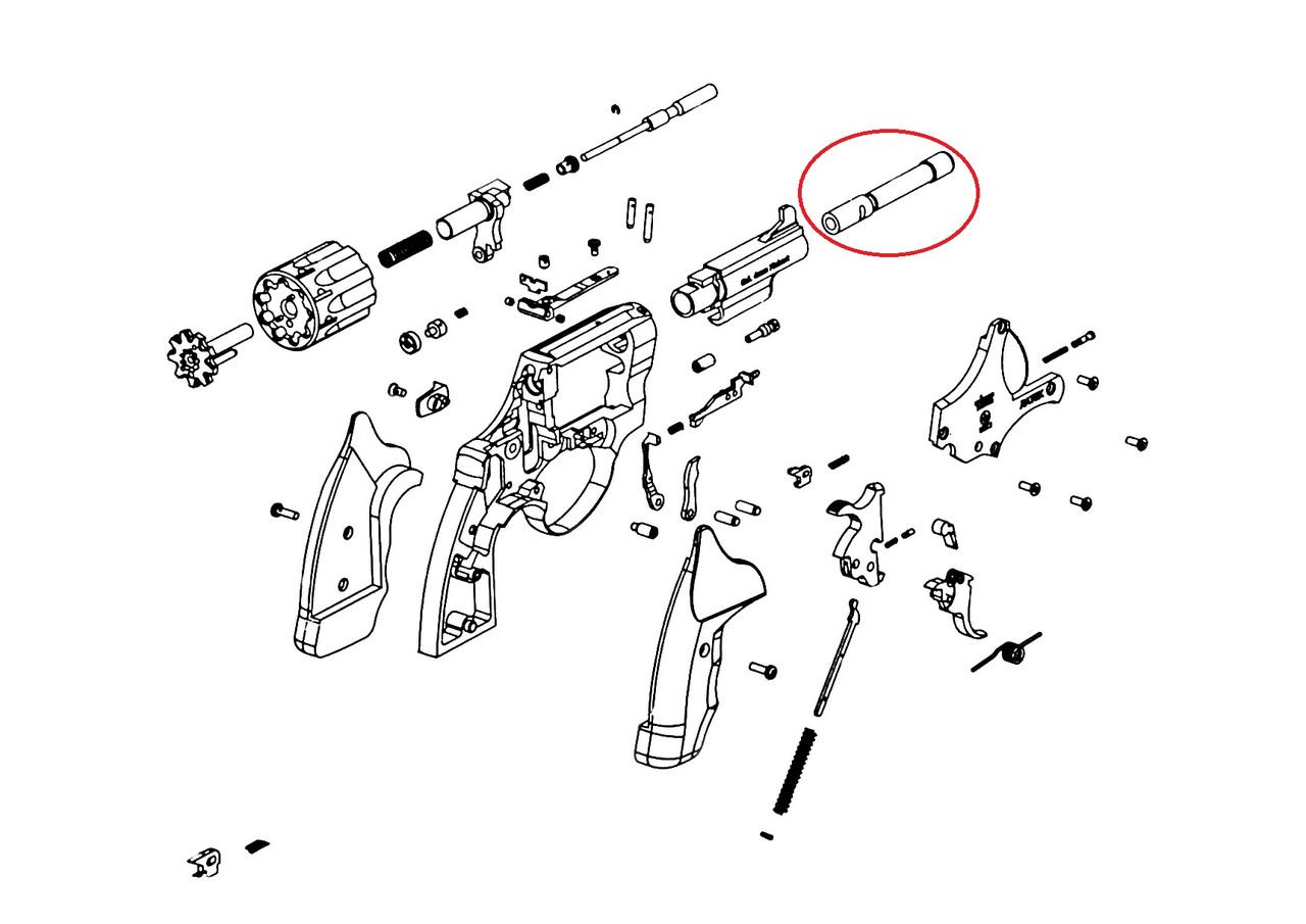 Стволик 3" на револьверы Safari РФ 430/РФ 431М/Alfa 430/431/Snipe 3" (2327270844) - фото 4 Стволик 3" на револьверы Safari РФ 430/РФ 431М/Alfa 430/431/Snipe 3" (2327270844) - фото 4