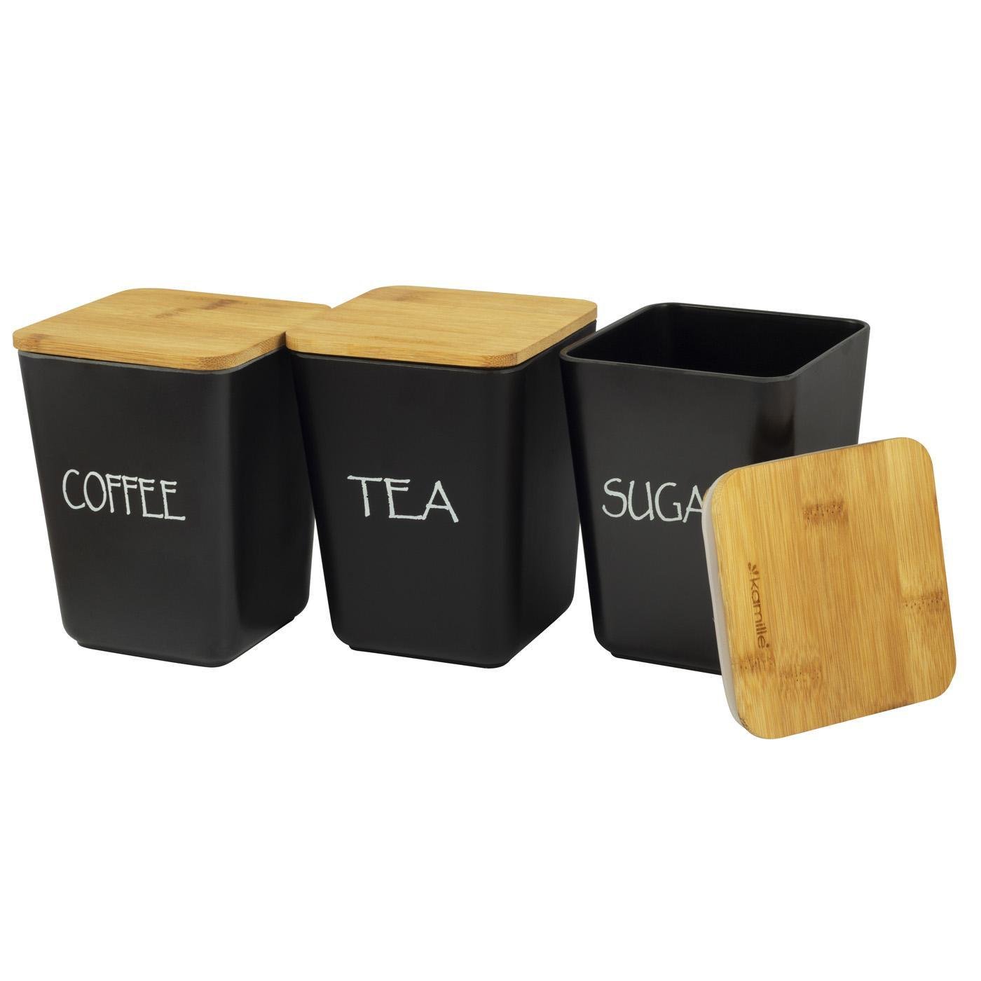 Емкости Kamille из бамбукового волокна для чая/кофе/сахара 3 шт. (1134B)