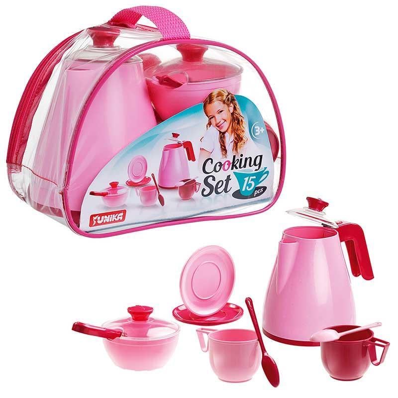 Ігровий набір посуду ЮНІКА Cooking Set 71733 15 пред. (RLT22574)