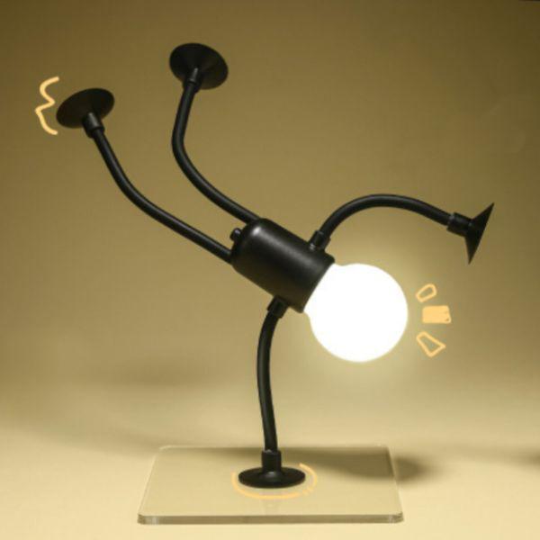 Нічник світлодіодний на батарейках у формі гнучкого чоловічка (C01328) - фото 4