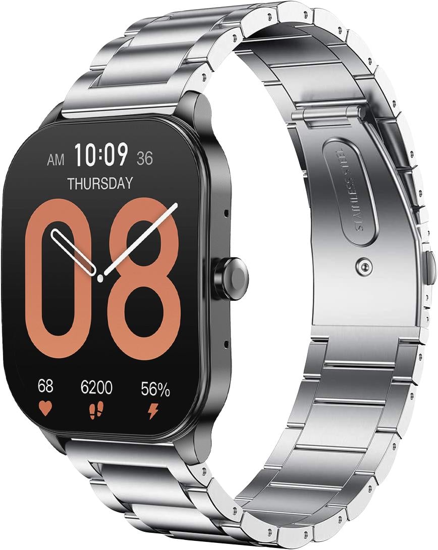 Браслет металевий Shape для Amazfit Pop 3S/3R Silver (34023-59)