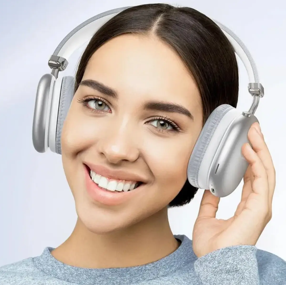 Навушники бездротові Hoco W35 Max Joy BT headphones BT5.3/AUX/TF 90h з мікрофоном Срібний - фото 10