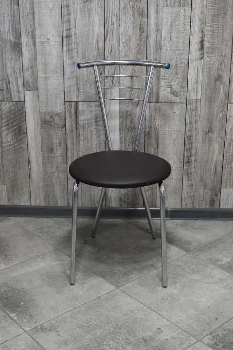 Кухонний стілець Tina 35х80 см Чорний/Хром (28373841)