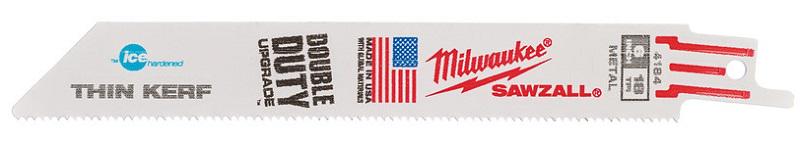 Полотно для сабельной пилы Milwaukee по металлу THIN KERF Ice Hardened 5 шт. (48004182)