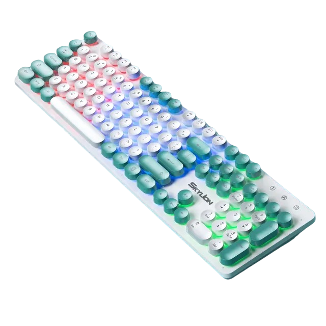 Клавиатура проводная игровая SKYLION H300 с подсветкой White/Green Клавиатура проводная игровая SKYLION H300 с подсветкой White/Green