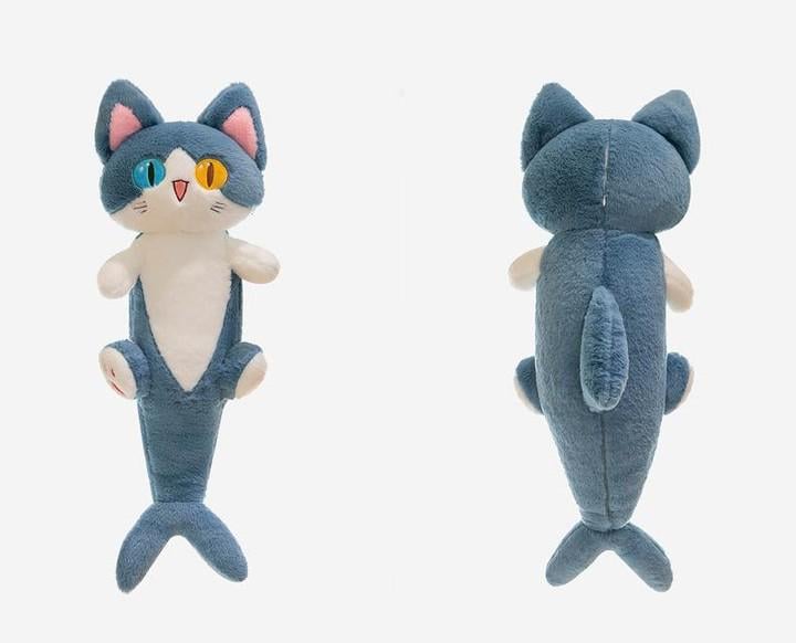 М'яка іграшка-подушка Кіт-акула 85 см Синій - фото 2 М'яка іграшка-подушка Кіт-акула 85 см Синій - фото 2