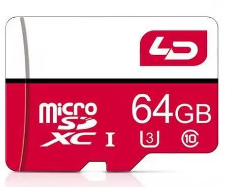 Карточка памяти LD 64 Gb MicroSD скорость до 120 мб/сек класс 10/U3 64Gb (1582)