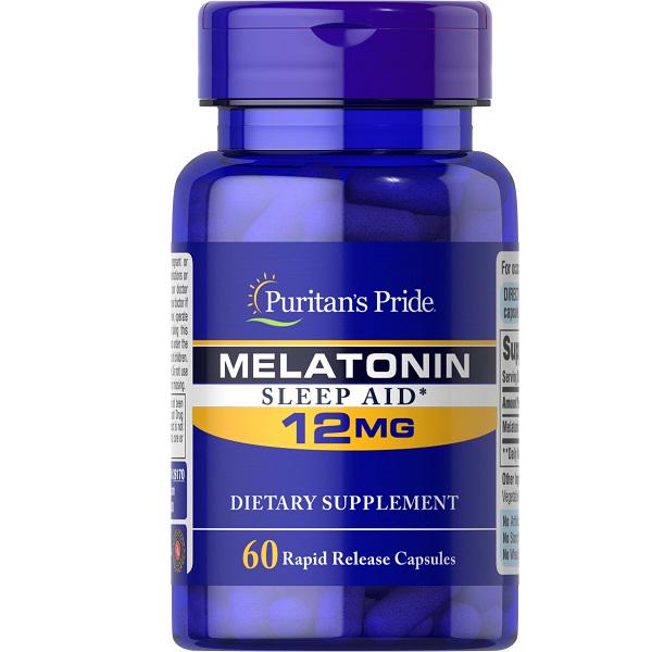 Натуральна добавка для сну Puritan's Pride Melatonin 12 mg 60 капс. (000020761)