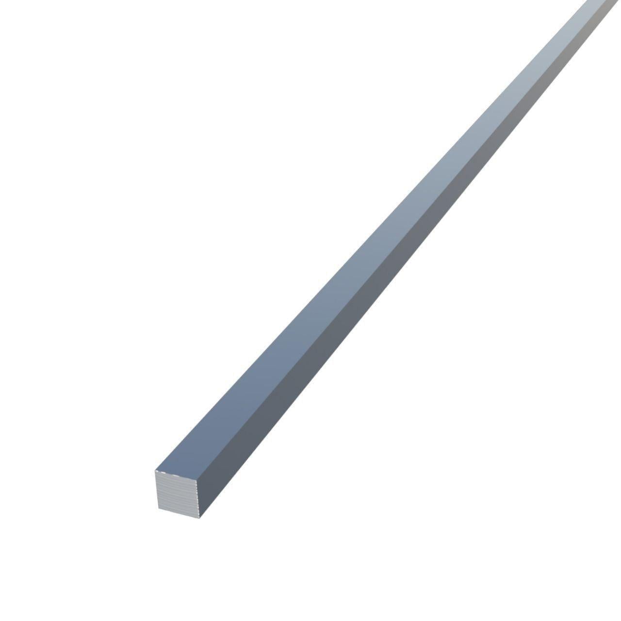 Квадрат полнотелый алюминиевый 20х20 мм АД31 Т5 без покрытия матовый экструдированный 1 м (2331345892/К0908)