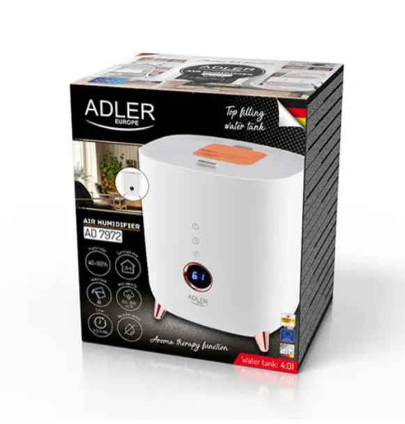 ​Зволожувач повітря Adler AD 7972 ультразвуковий 4 л Білий (29411168) - фото 10