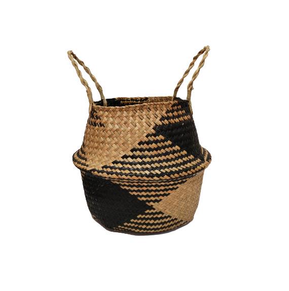 Кошик плетений М 34х28 см Чорний (703)