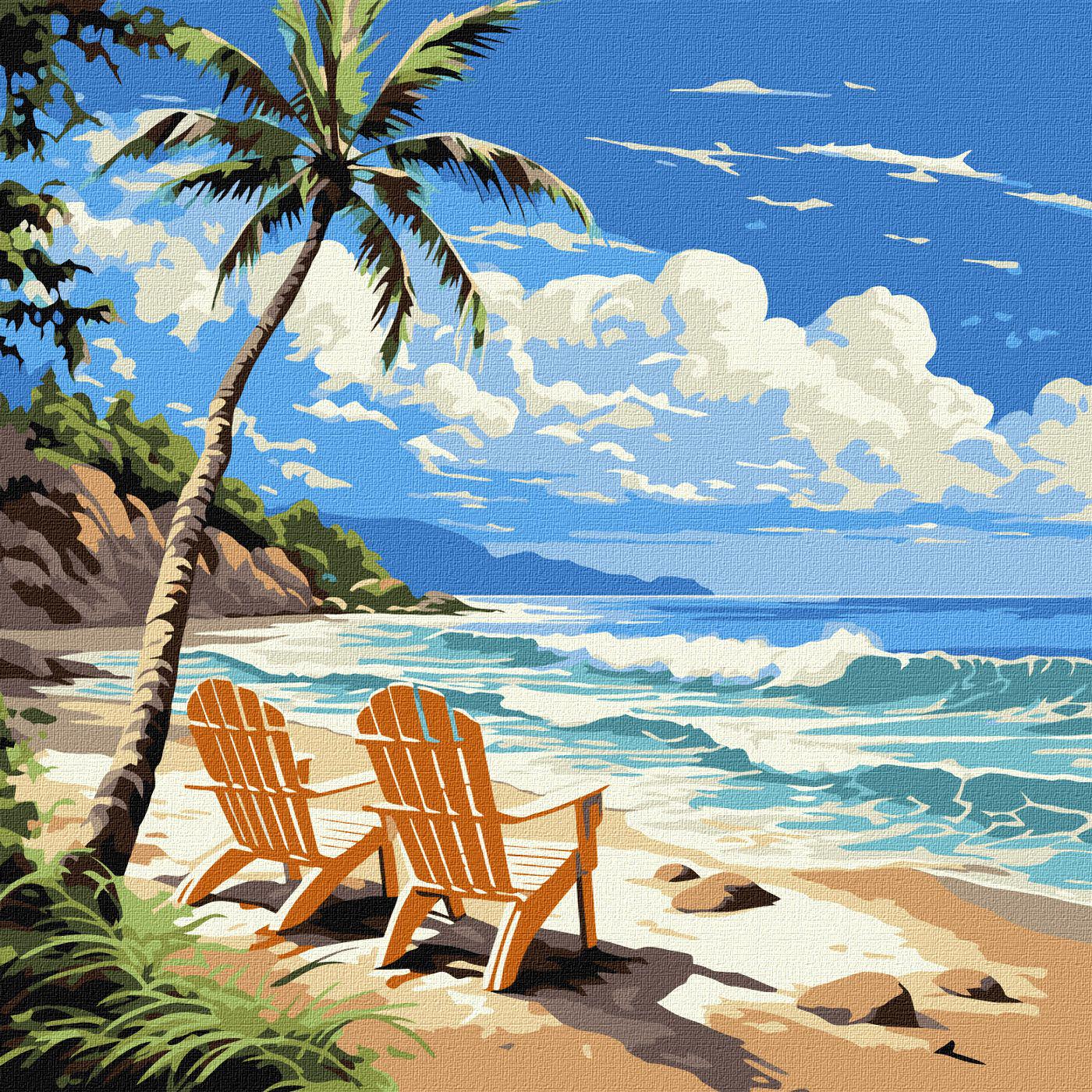 Картина по номерам Идейка Мир для влюбленных 30х30 см KHO2787)