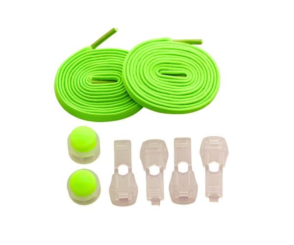 Шнурки еластичні із регульованою пряжкою без зав'язок 1 м Салатовий Шнурки еластичні із регульованою пряжкою без зав'язок 1 м Салатовий