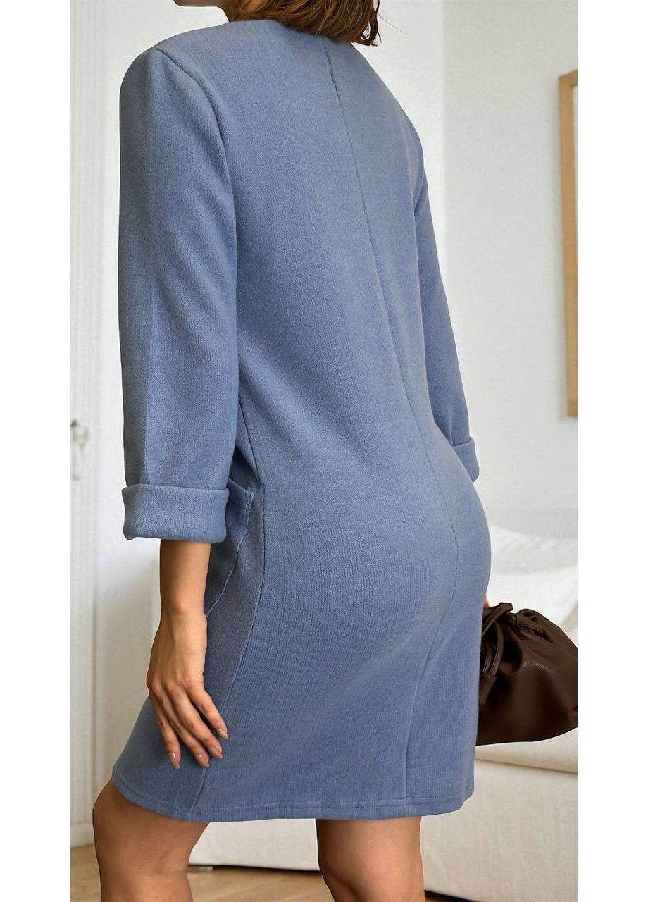 Платье женское трикотажное Anastasimo XS-M Синий (543 синий XS-M) - фото 4 Платье женское трикотажное Anastasimo XS-M Синий (543 синий XS-M) - фото 4