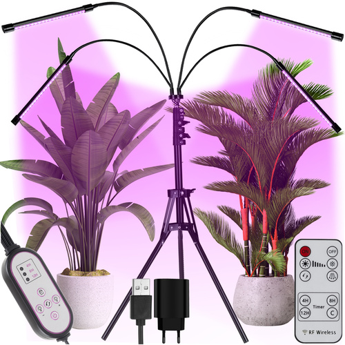 Фитолампа для роста растений и рассады Gardlov светодиодная 4 головы (19388) - фото 2