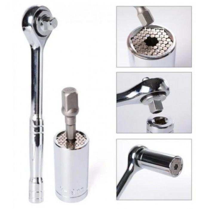 Гаечный ключ-трещетка универсальный торцевой 7-19 мм (1623765432) - фото 4 Гаечный ключ-трещетка универсальный торцевой 7-19 мм (1623765432) - фото 4