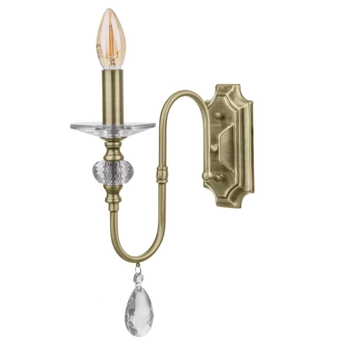 Бра настенное накладное Brille BCL-710W/1 E14 AB классическое