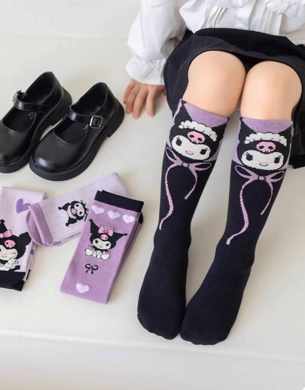 Набор носки/гольфы детские Куроми стиль аниме Мелоди от 3 до 14 лет 4 шт. Сиреневый (2624436979) - фото 9 Набор носки/гольфы детские Куроми стиль аниме Мелоди от 3 до 14 лет 4 шт. Сиреневый (2624436979) - фото 9