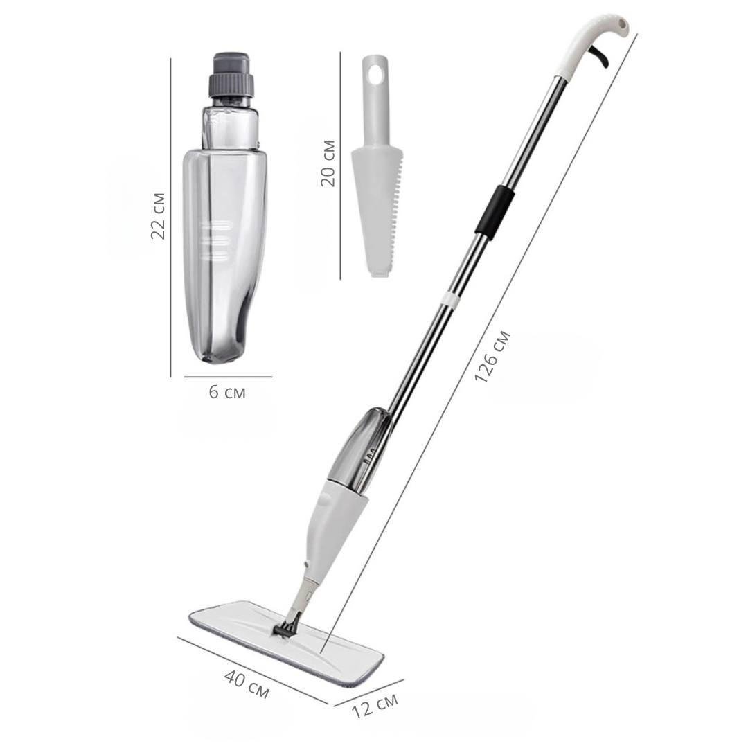 Швабра универсальная с распылителем воды Bodasan для влажной и сухой уборки с насадкой из микрофибры (HT04) - фото 10 Швабра универсальная с распылителем воды Bodasan для влажной и сухой уборки с насадкой из микрофибры (HT04) - фото 10