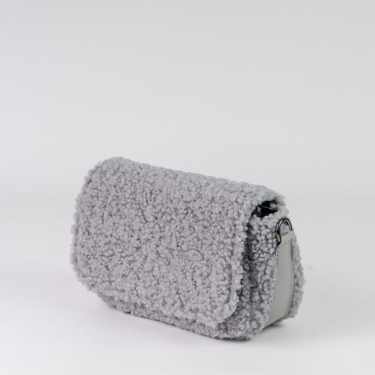 Сумка женская кросс-боди меховая XENIA № 36-23 искусственный мех и из эко-кожи Серый/Белый - фото 2 Сумка женская кросс-боди меховая XENIA № 36-23 искусственный мех и из эко-кожи Серый/Белый - фото 2