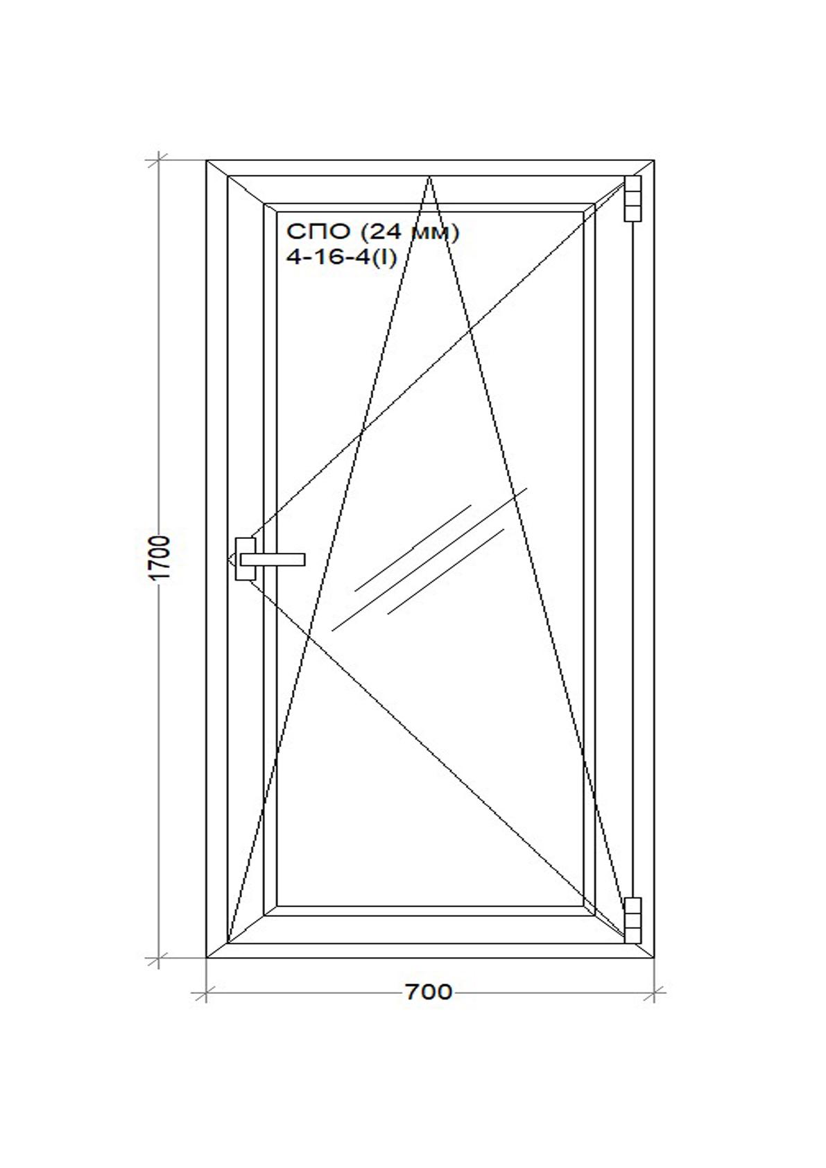 Окно металопластиковое WDS 5S поворотно-откидное 700x1700 мм - фото 2 Окно металопластиковое WDS 5S поворотно-откидное 700x1700 мм - фото 2