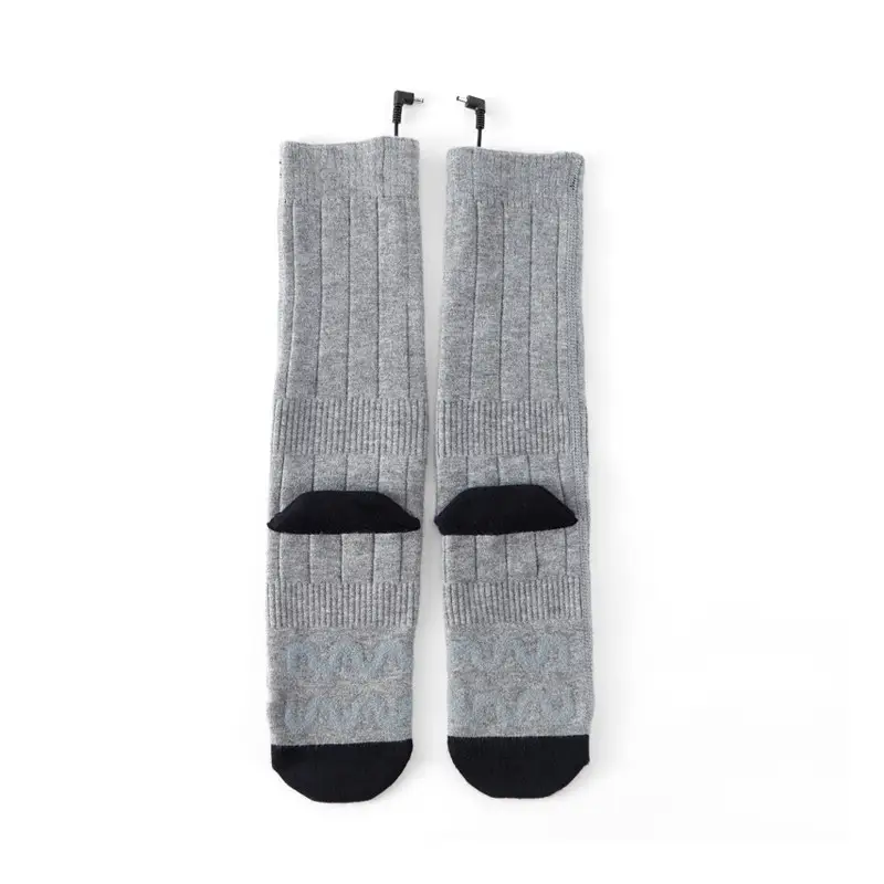 Носки высокие с подогревом ZBHSWZ04 без блока питания р. 38-44 Серый