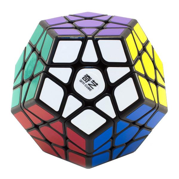 Головоломка мегаминкс QiYi Qiheng Megaminx с цветными наклейками Black (17791)