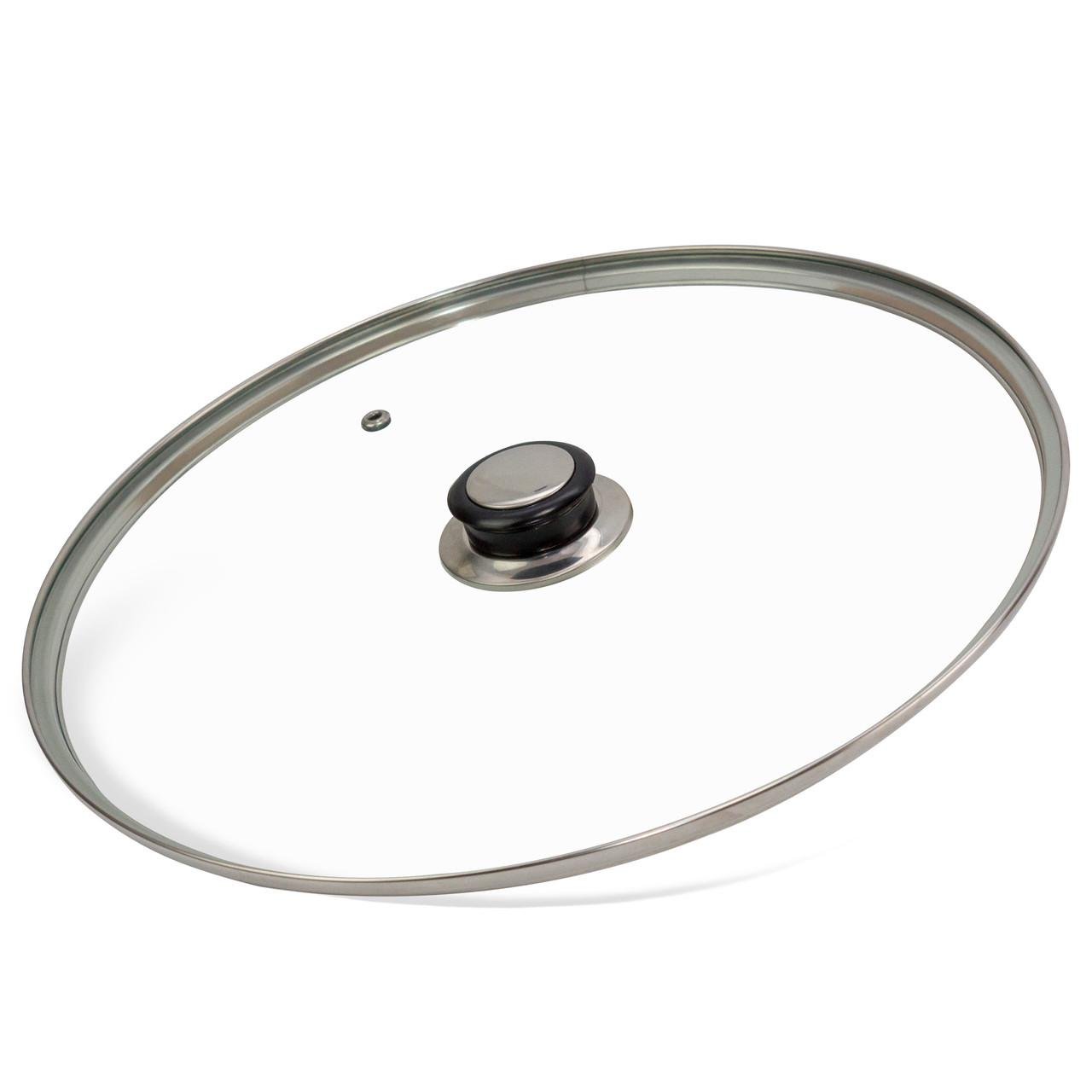 Крышка стеклянная Brizoll с металлическим ободком Ø 30 см (32542610) Крышка стеклянная Brizoll с металлическим ободком Ø 30 см (32542610)