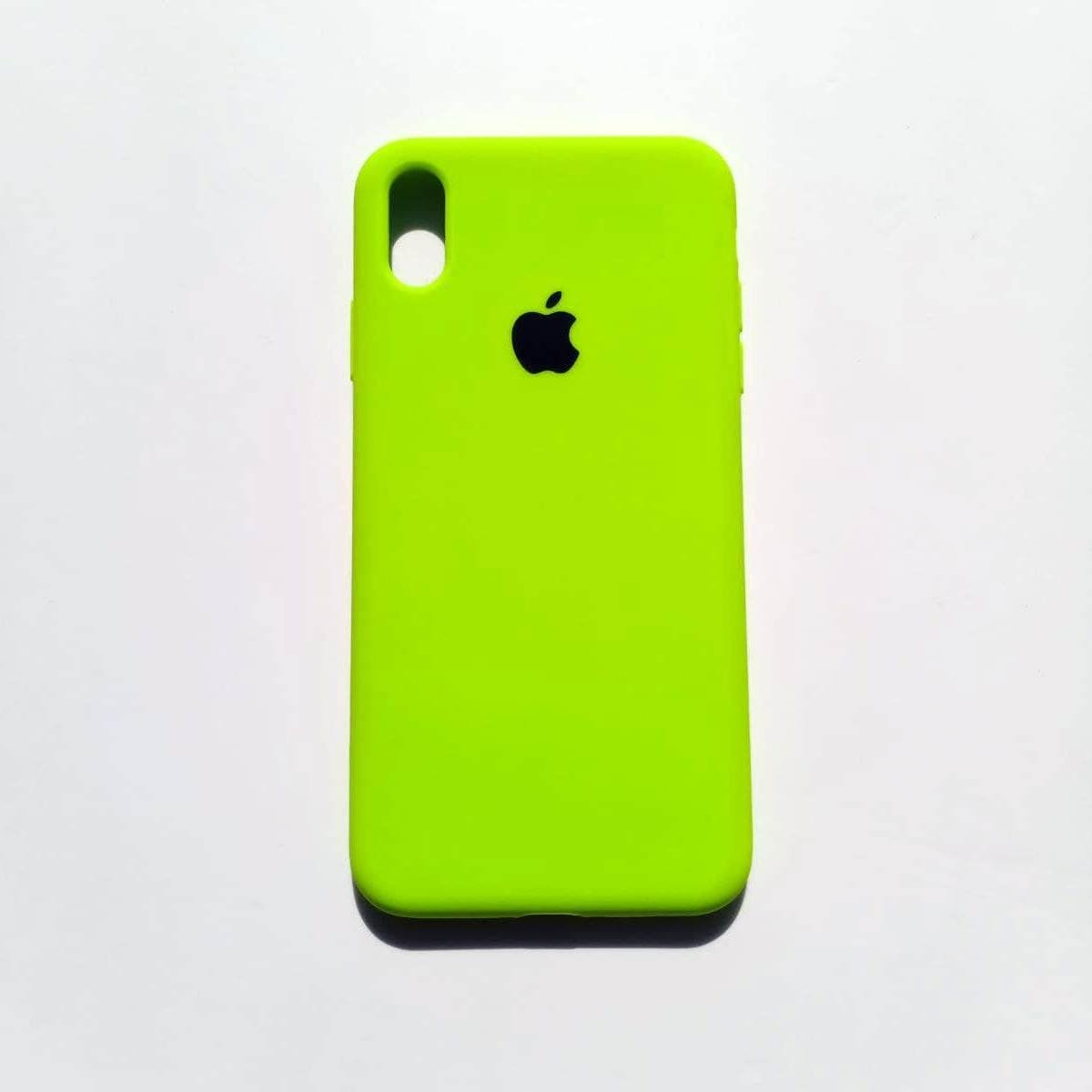 Чехол Silicone Case для Apple iPhone XS Max Neon Green