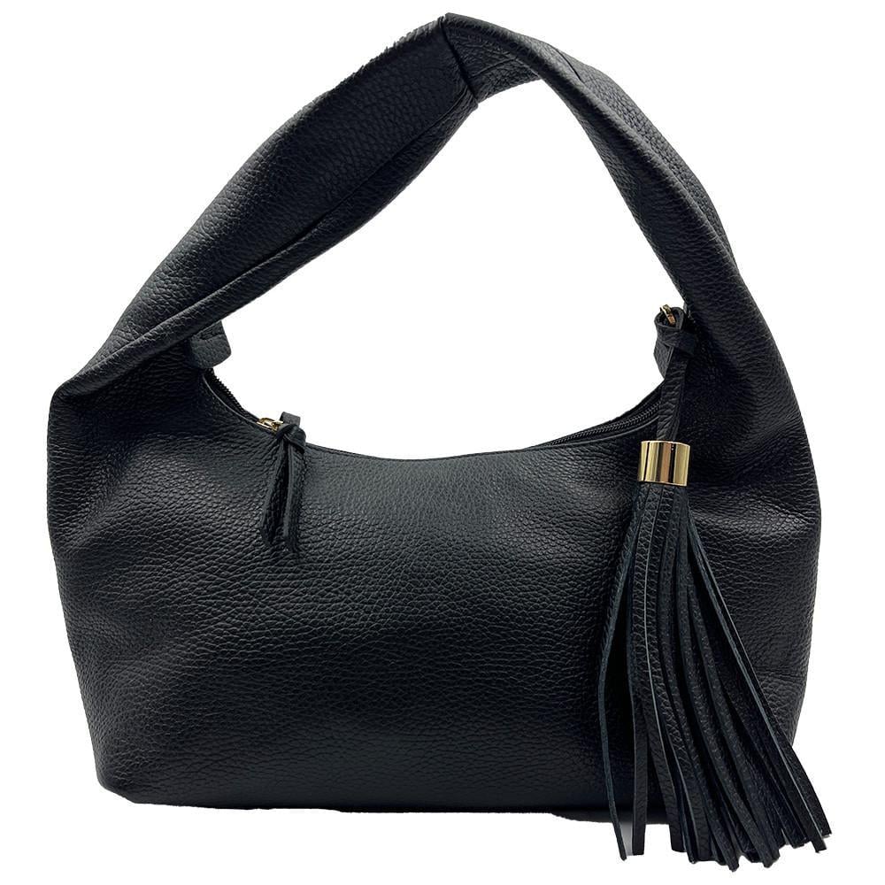 Женская сумка из натуральной кожи Felicita на плечо Черный (6828801898)