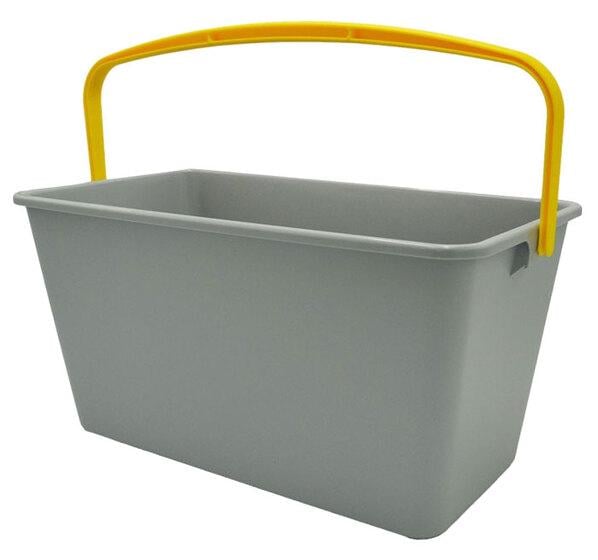 Ведро прямоугольное Apex A10363 15 л Серый (26358118)
