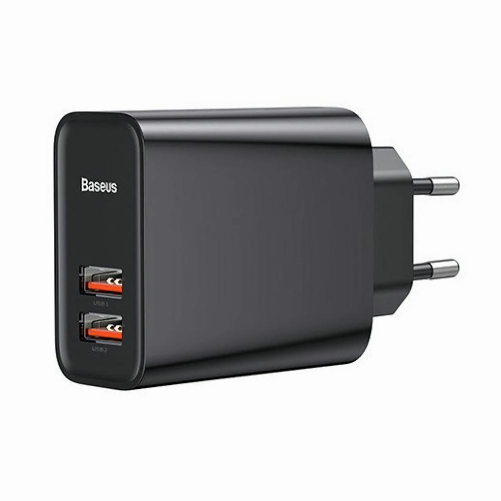 Устройство cетевое зарядное Baseus Speed 2USB QC3.0 5A CCFS-E01 Black