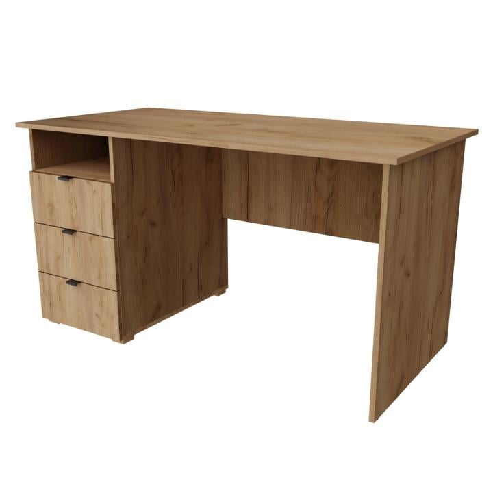 Стол письменный Неман Симпл ЛДСП/ДСП 1400х700 мм Дуб крафт золотой (45719)