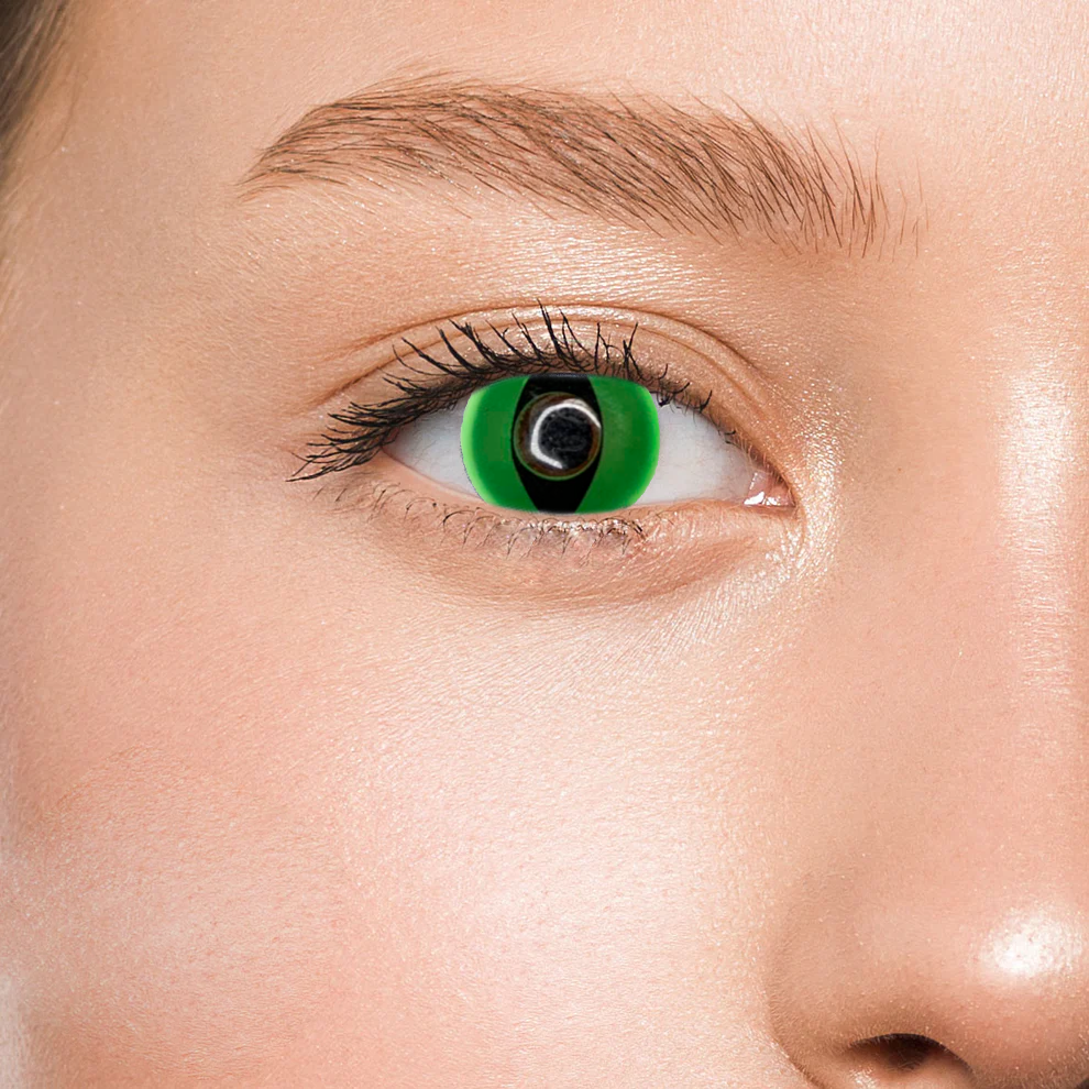 Контактні лінзи зелені Elite Lens Кет Грін +0,00 2 шт. Зелений (25906554)