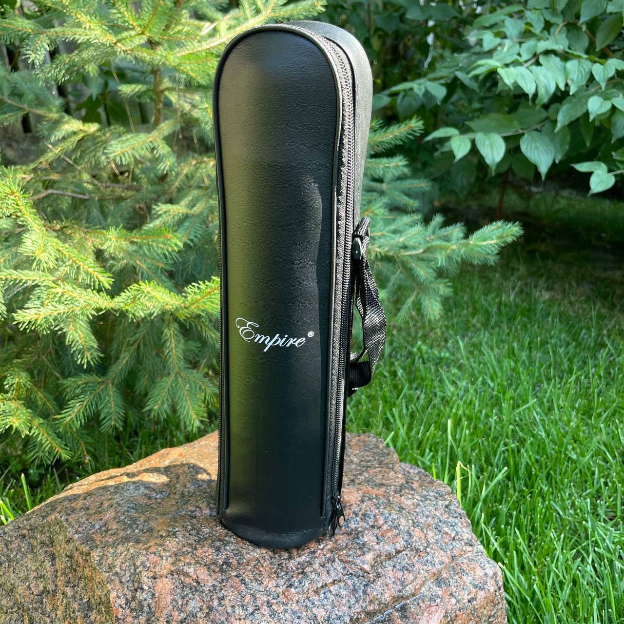 Термос туристический нержавеющая сталь круглый в чехле 1000 мл - фото 3