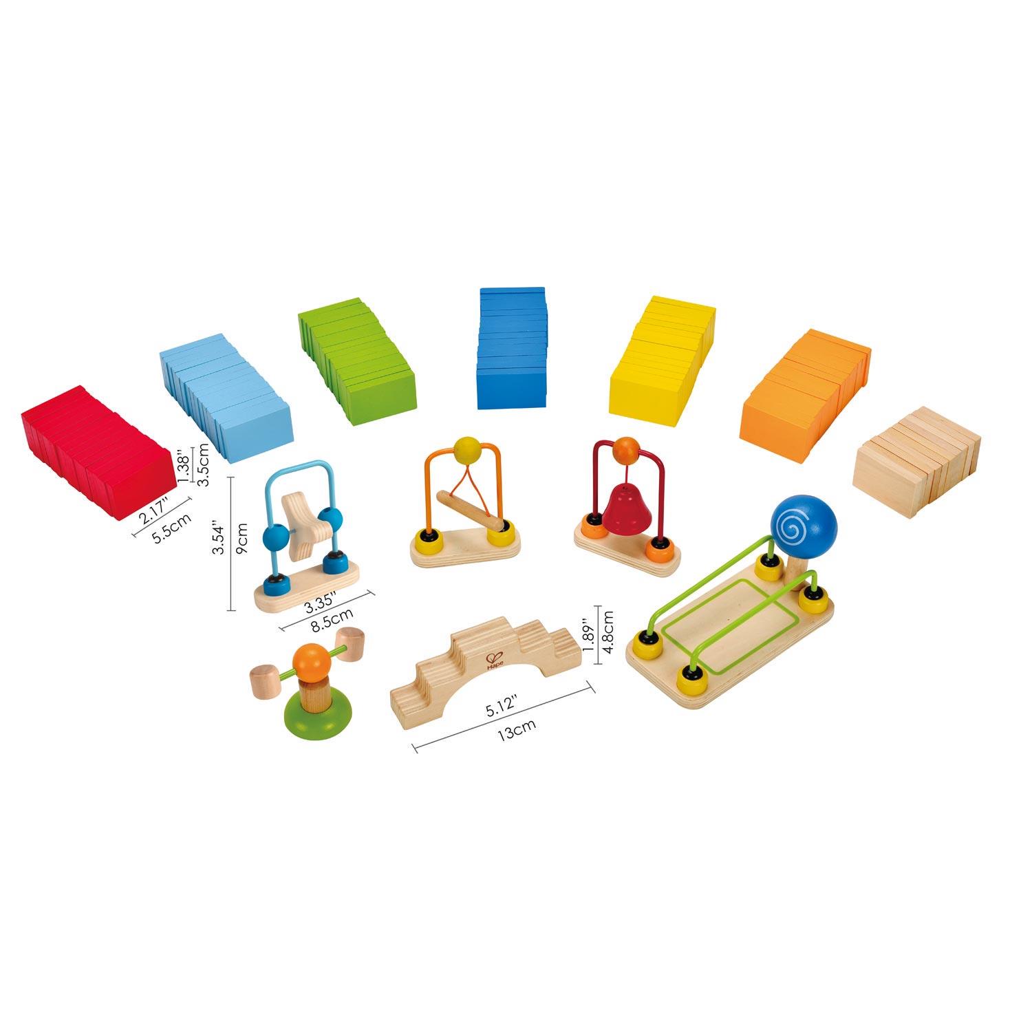 Конструктор динамічний Hape Ефект доміно 107 елементів (E1042) - фото 5