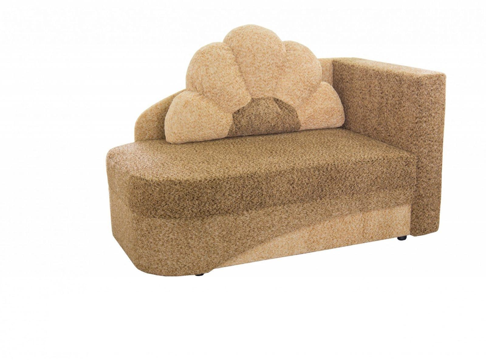 Диван раскладной Мебель-Сервис Юниор еврокнижка ДСП/дерево ткань Капелька Томас Коричневый/Бежевый