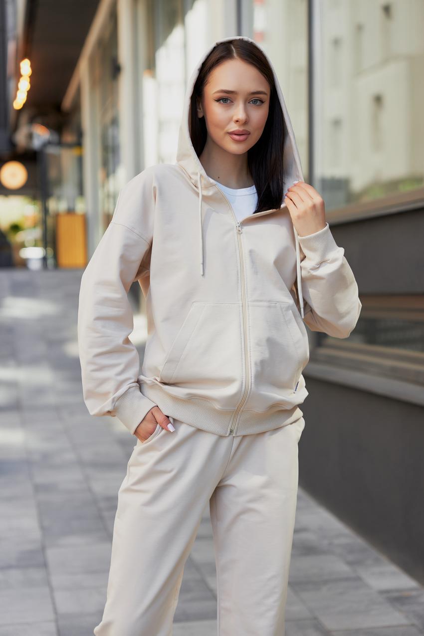 Костюм спортивный женский М136.2 худи на замке/джогеры L Таш (825-1-62) - фото 3 Костюм спортивный женский М136.2 худи на замке/джогеры L Таш (825-1-62) - фото 3