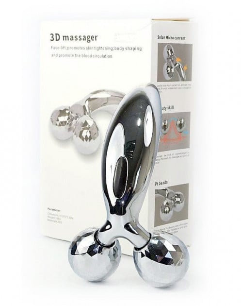 Массажер для лица и тела LBJ-206 3D massager серебристый