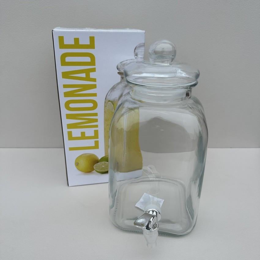 Лимонадник стеклянный S&T 9038-4 со стеклянной крышкой 5 л (2620792688) - фото 2