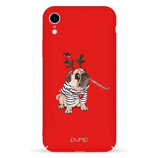 Чохол Pump Tender Touch Case для iPhone XR Christmas Dog З малюнком Червоний