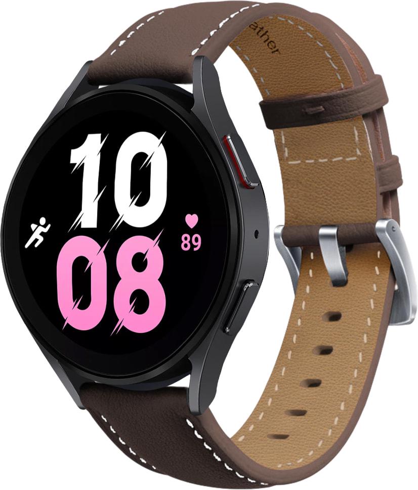 Ремешок кожаный Folsa для Galaxy Watch 5 44 мм Dark Brown (31538-05)