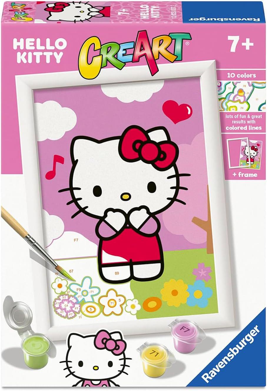 Картина за номерами Хеллоу Кітті Ravensburger CreArt Hello Kitty 13×18 см з рамкою від 7 років (SKU-468) Картина за номерами Хеллоу Кітті Ravensburger CreArt Hello Kitty 13×18 см з рамкою від 7 років (SKU-468)